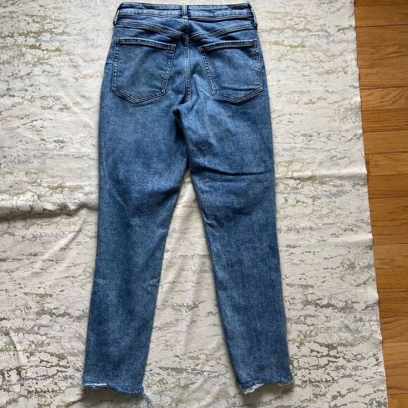 Old Navy high rise O. G. Straight leg raw hem jeans - Picture 9 of 11